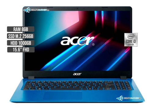 Portatil Acer Intel Ci3 Disco Hdd 1tb + Solido 256gb Ram 8gb