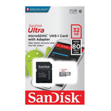 Memoria Micro Sd 32gb Clase 10 Sandisk 80mb Tablet Celular