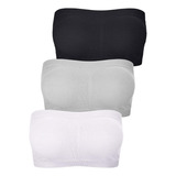 3pcs Ropa Interior Femenina Sujetador Sin Tirantes Tops 2024