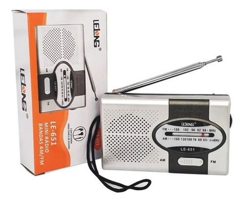 Mini Radio Portatil Am Fm De Bolso + Fone De Ouvido Le-651