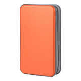 Porta Cd Dvd - Estuche Portatil - Capacidad 96u. - Naranja