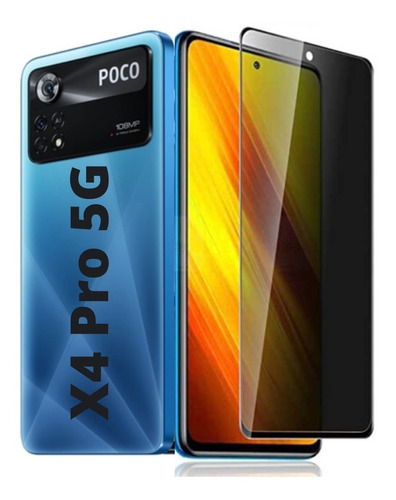Película Privacidade Vidro 3d Xiaomi Poco X4 Pro 5g 6.67