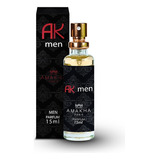 Perfume Masculino Ak Men 15ml Amakha Paris Fragrância Ambarado Especiado Noite Edp Fixação Spray Presente Mini Notas