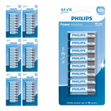 112 Pilhas Alcalinas Aa 2a Pequena Philips 7 Cart