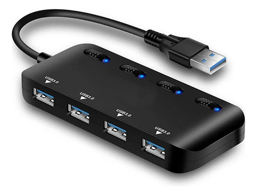 Usb 3.0 Hub Splitter Extensor Usb 4 Puertos Hub De Datos Usb