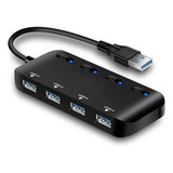 Usb 3.0 Hub Splitter Extensor Usb 4 Puertos Hub De Datos Usb