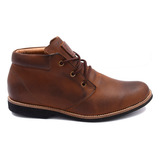 Bota Casual New York Masculina Em Couro Shoes Grand