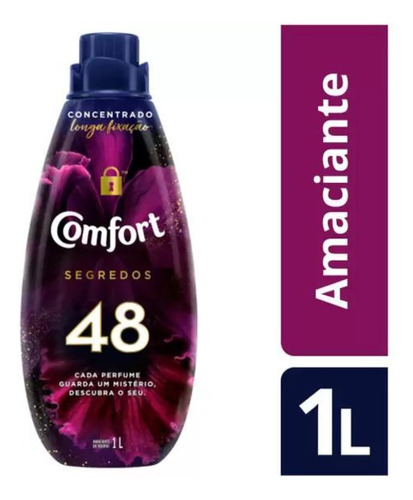 Amaciante Concentrado Segredos 48 Ingredientes 1 L Comfort