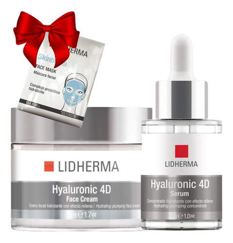 Kit Hyaluronic 4d Face Cream + Serum Hialuronico Lidherma