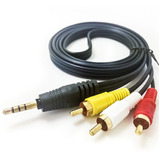 Cable Audio Y Video Av 3.5mm A 3 Rca  1.5 Metros