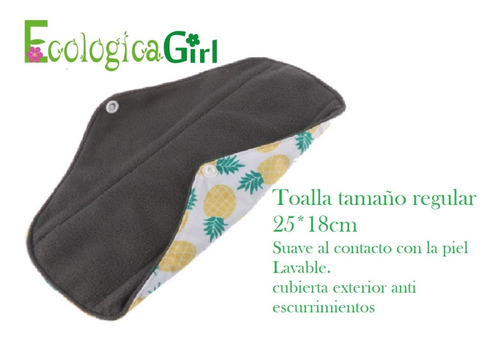 Toalla Ecologica Talla Regular Alta Absorcion Bamboo