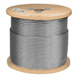 75m Cable Acero  Rígido 7 X 7 Hilos 5/16'' (8mm)