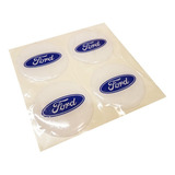 Calco Centro Llanta Ford 49mm Blanco- Azul