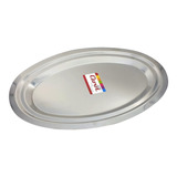 Fuente Oval Doble Bajada Acero Inoxidable Carol 33x22,5cm