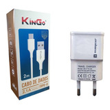 Kit Carregador Para Samsung Galaxy M31 Cabo 2 Metros E Fonte