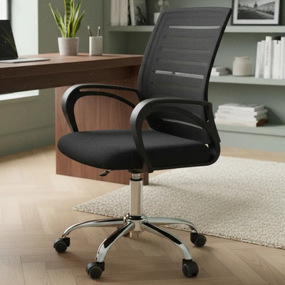 Silla Oficina Premium Escritorio Ergonomica Ejecutivo PC Smart Tech HY-807 Mesh Color Negro | Envío gratis