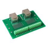 Placa De Terminales De Tornillo Con Conector Ethernet Rj45 B