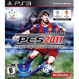 Jogo Pro Evolution Soccer 2011 Pes Ps3 Mídia Física Futebol