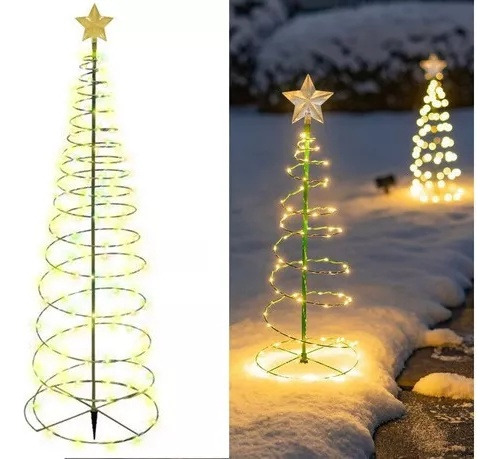 Decoración Navideña, Árbol De Navidad, Luz De Jardin Exterio