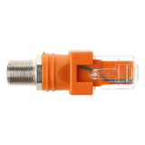 F Hembra A Rj45 Macho Adaptador De Acoplador De Barril Coaxi