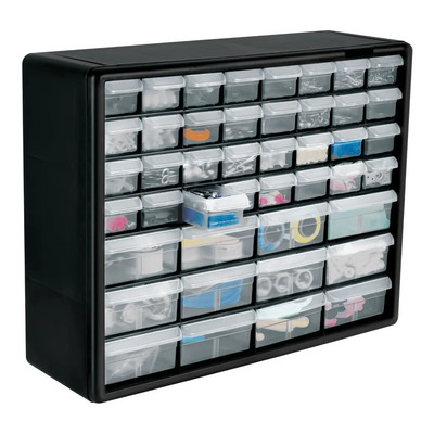 Organizador Con 44 Gavetas, Truper 102642 Color Negro | Envío gratis