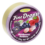 Balas Importadas 200g - Fine Drops Sabor Frutas Vermelhas