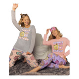 Pijama Invierno Mujer Estampado Lencatex 23350 Talle 5 Y 6