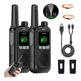 2 Radios Walkie Talkie 16 Canale Portátil Recargable 