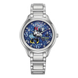 Reloj Citizen Eco-drive Dancing Minnie Fe6106-52w Para Mujer