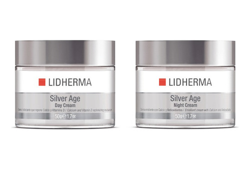 X2 Silver Age Day + Night Crema  Vitamina D Calcio Lidherma