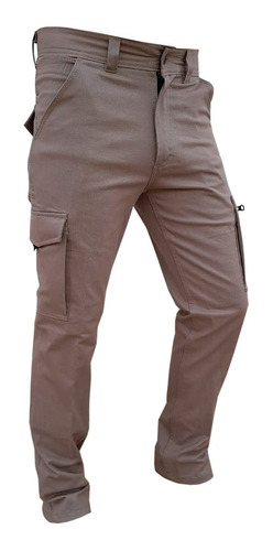 Pantalon Cargo Elastizado Explora Trabajo Hombre Semi Slim 