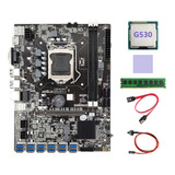 Placa Base Minera B75 Btc, 12 Unidades Usb, Cpu G530 Y Ddr3,