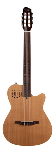 Guitarra Electroacústica Godin Multiac Encore 035045 Para Diestros Natural Palo De Rosa Semibrillante