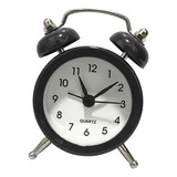 2x Retro Metal Reloj De Despertador Campana Doble - Pantalla