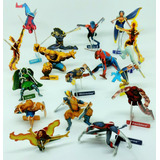 16 Tazos Heróis Marvel X-men Montáveis 3d Elma Chips Brinde 