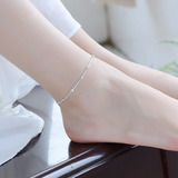 Pulsera De Tobillo Tobillera Baño De Plata 925 Modelo A