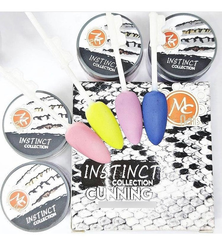 Set De 4 Polímeros Mc Nails Instinct Colection Cunning 7g  