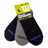 Pack X3 Wilson Antideslizante Invisible 100% Algodón Hombre