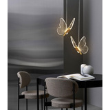 Lámpara Colgante Infantil De 110 V Con Diseño De Mariposas,
