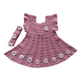 Vestido Para Niña En Crochet - Tejido A Mano
