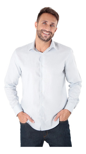 Camisa Linho Slim Social Masculina Natural Premium Atacado