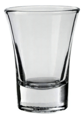 Set X6 Vasos Shot De Vidrio Rigolleau Tijuana Flint 60 Ml Color Transparente
