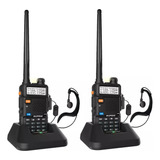 Pack 2 Radio Baofeng Walkie Talkie Uv-5r 3800mah