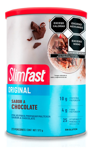 Slimfast | Polvo Malteada Original | 572 Gr | Chocolate
