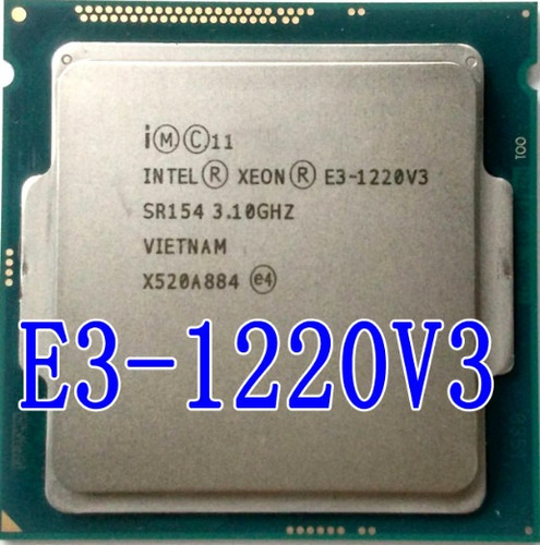 Processador Intel Xeon E3-1220 V3 De 4 Núcleos E  3.5ghz