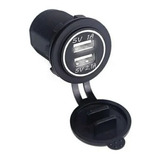 Cargador Iluminado Usb Doble Salida Coche Moto 12v 2.1a