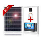 Panel Solar Policristalino Dokio De 20 W Con Regulador Para 