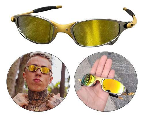 Oculos Juliete 24k Dourado Mc Madrake Qualidade Premium