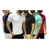 Kit 5 Camisa Polo Masculina Pronta Entrega Varias Cores