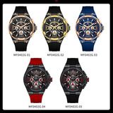 Mini Focus Men Relojes De Cuarzo Impermeables Multifunción Color Del Bisel Rose Black